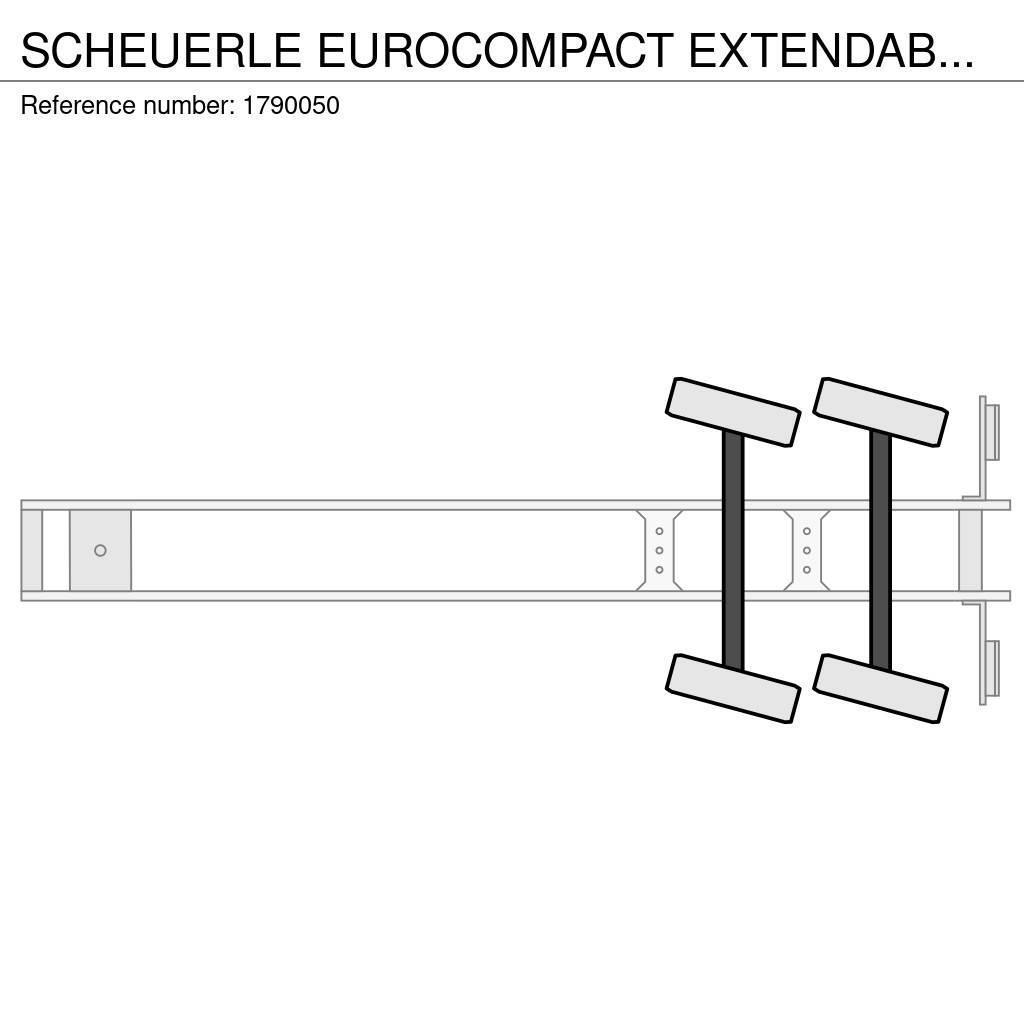 Scheuerle EUROCOMPACT EXTENDABLE DIEPLADER/TIEFLADER/LOWLOAD Semi-trailer blokvogn