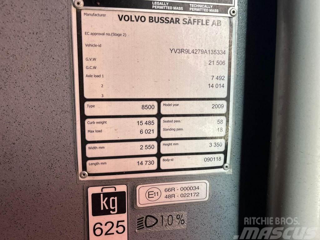 Volvo B12M 8500 6x2 58 SATS / 18 STANDING / EURO 5 Bybusser