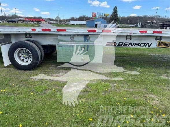 Benson 524 ALUMINUM FLATBED Semi-trailer med lad/flatbed