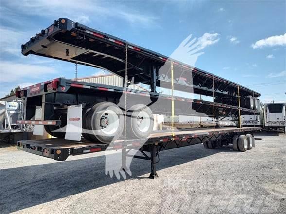 Fruehauf STEEL FLATBED Semi-trailer med lad/flatbed