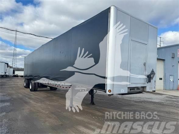 Manac 48'X102 ALUMINUM FLATBED W/ QUICKDRAW KIT Semi-trailer med Gardinsider