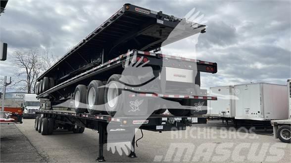 Manac EXTENDABLE FLATBED Semi-trailer med lad/flatbed