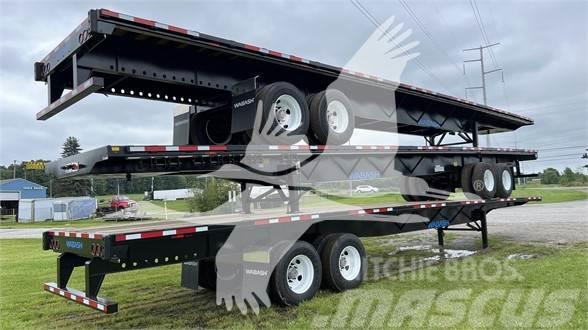 Wabash 48' STEEL SPRING SLIDER, FET INCLUDED Semi-trailer med lad/flatbed