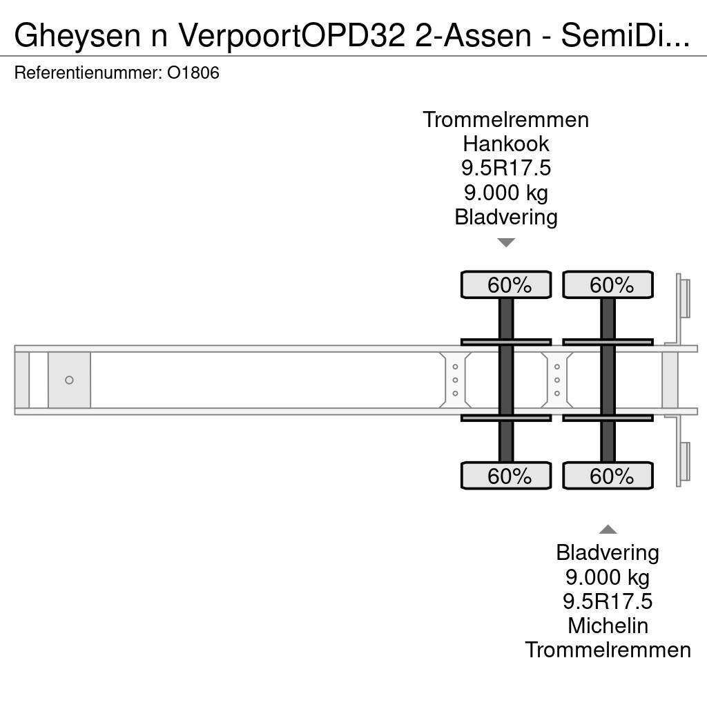  Gheysen n Verpoort OPD32 2-Assen - SemiDieplader - Semi-trailer blokvogn