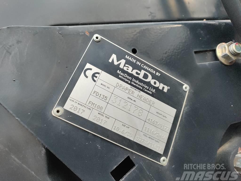 MacDon FD135 Hoveder til mejetærskere