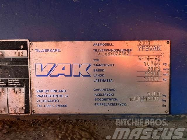 VAK V-4-40 VECTOR 1850 / BOX L=12385 mm Køleanhænger