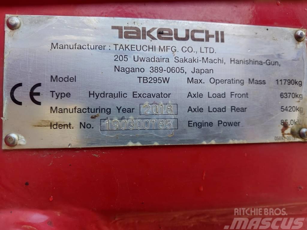 Takeuchi TB295W Gravemaskiner på hjul