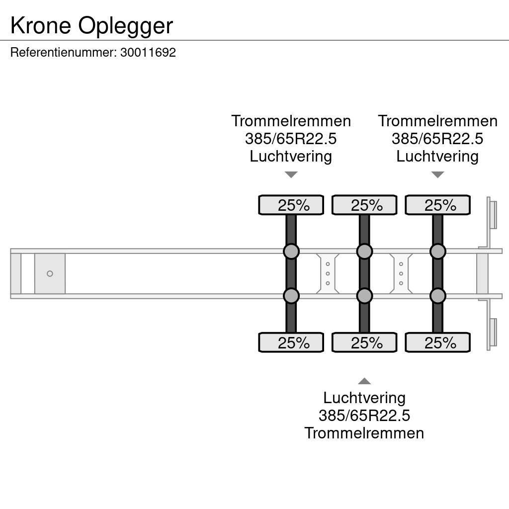 Krone Oplegger Semi-trailer med Gardinsider