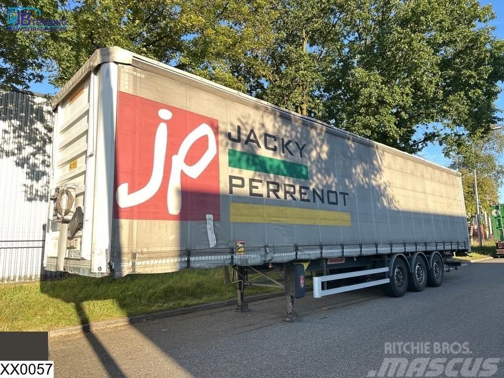 Fruehauf Tautliner Dhollandia tail lift Semi-trailer med Gardinsider