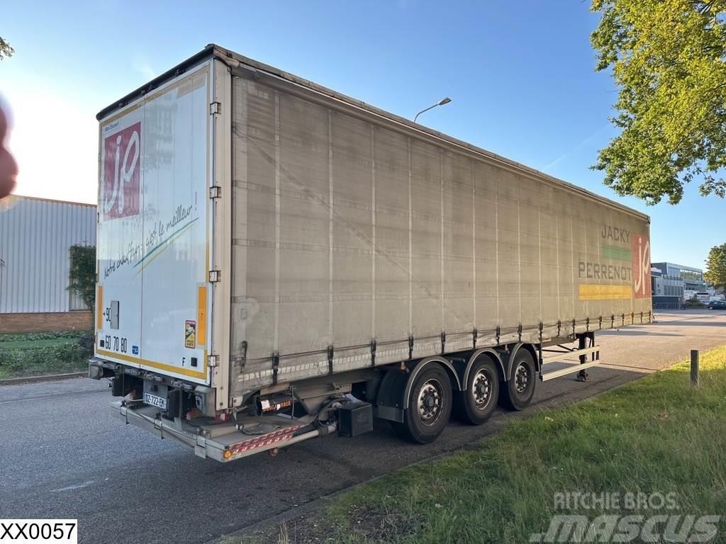 Fruehauf Tautliner Dhollandia tail lift Semi-trailer med Gardinsider