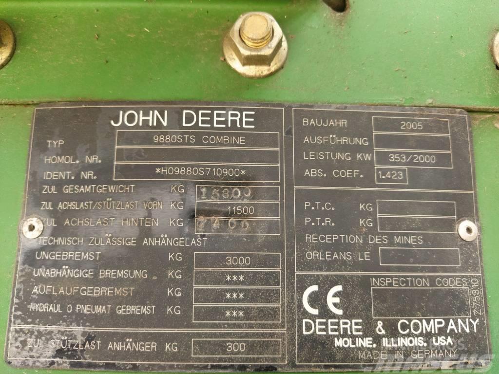 John Deere 9880 i STS Mejetærskere