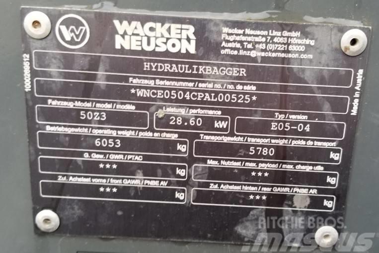 Wacker Neuson 50Z3 Gravemaskiner på larvebånd