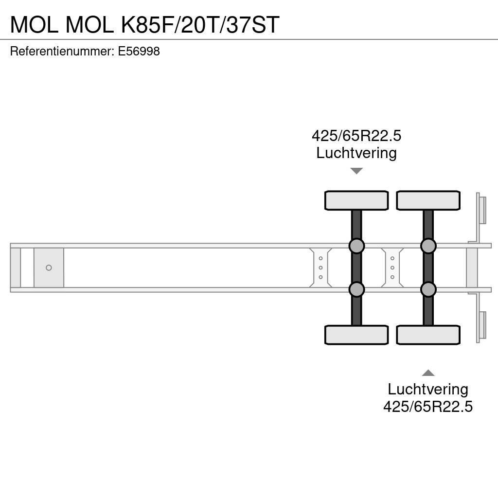 MOL K85F/20T/37ST Semi-trailer med tip