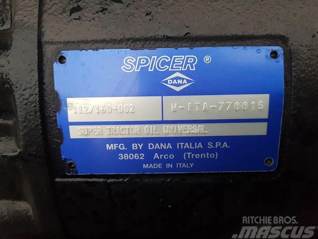 Redrock TH301-Spicer Dana 112/160-002-Axle/Achse/As Aksler
