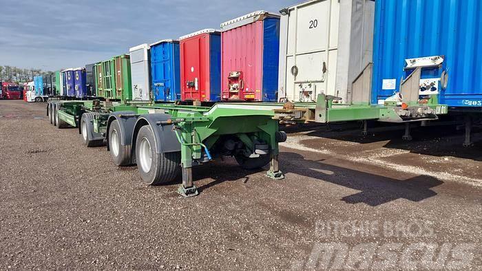  JTF TRAILERS 3A43T20-40 | 6 axle lzv combi 20 and Semi-trailer med containerramme