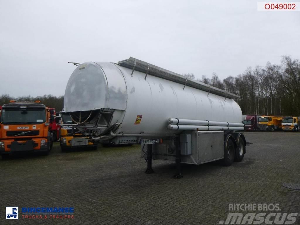 Magyar Oil tank inox 20 m3 / 11 comp + pump/counter Semi-trailer med Tank