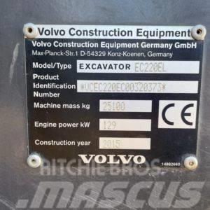 Volvo EC220E Gravemaskiner på larvebånd