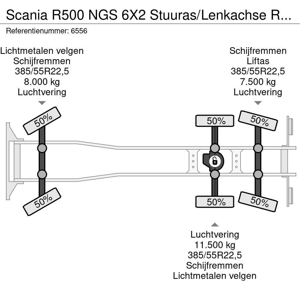 Scania R500 NGS 6X2 Stuuras/Lenkachse Retarder AHK Lastbil - Gardin