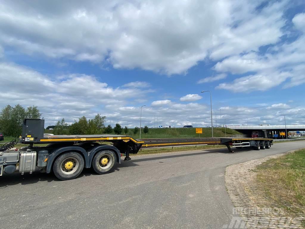 Broshuis trailer 3 -time extendable Windmill transporter Semi-trailer med lad/flatbed