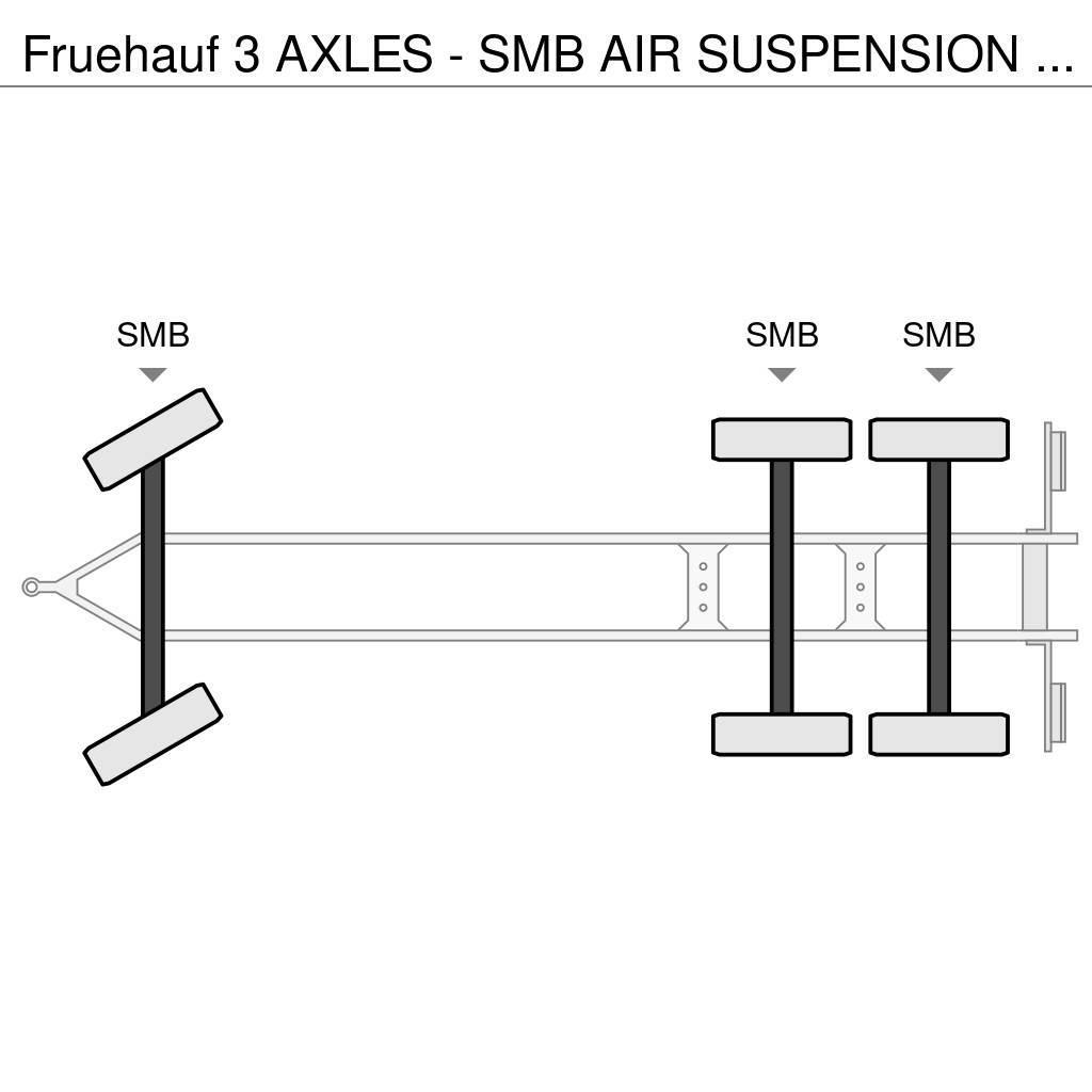 Fruehauf 3 AXLES - SMB AIR SUSPENSION - GOOD STATE Gardinanhænger