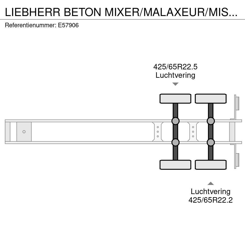 Liebherr BETON MIXER/MALAXEUR/MISCHER HTM 1204 - 12M³ Andre Semi-trailere