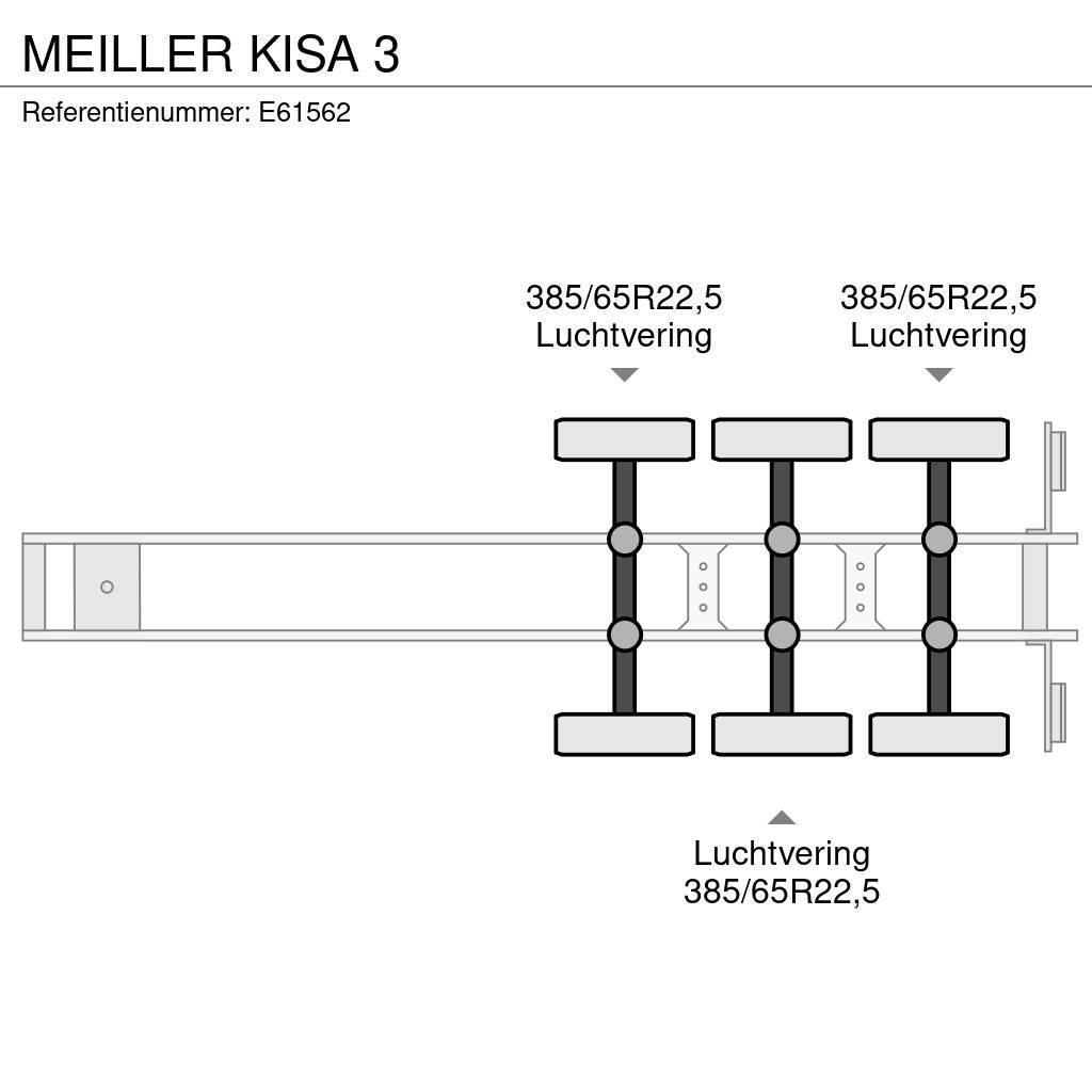Meiller KISA 3 Semi-trailer med tip