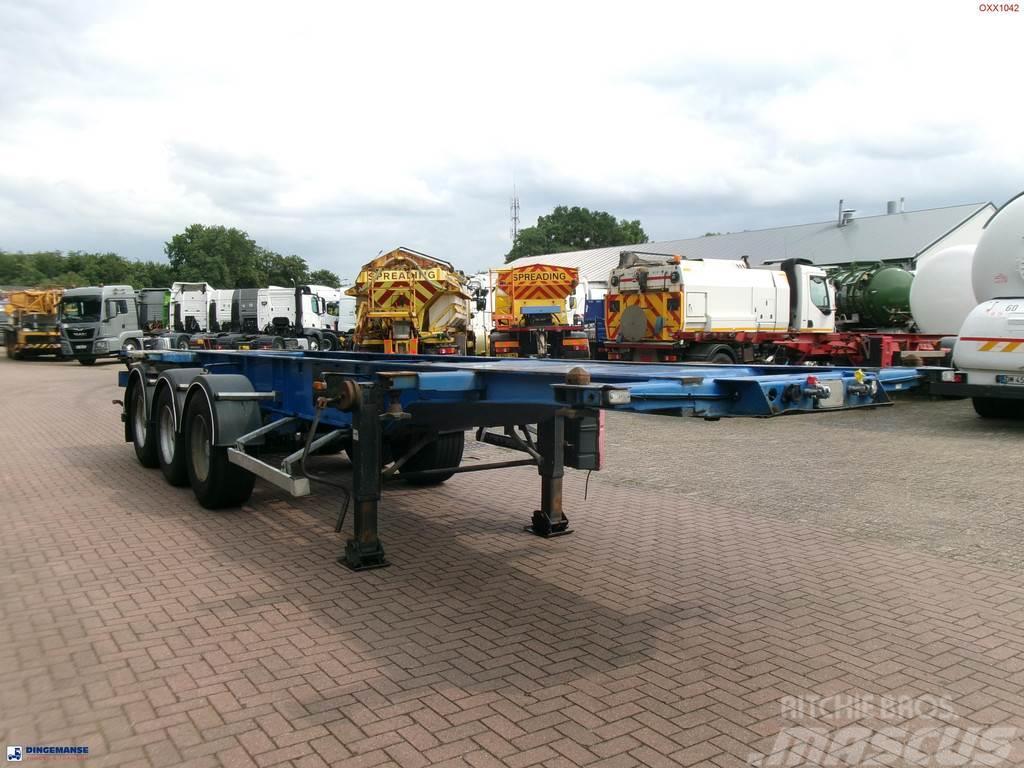 General Trailer 3-axle container trailer 20-25-30 ft Semi-trailer med containerramme