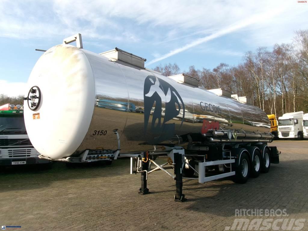 Magyar Chemical tank inox 29.8 m3 / 1 comp Semi-trailer med Tank