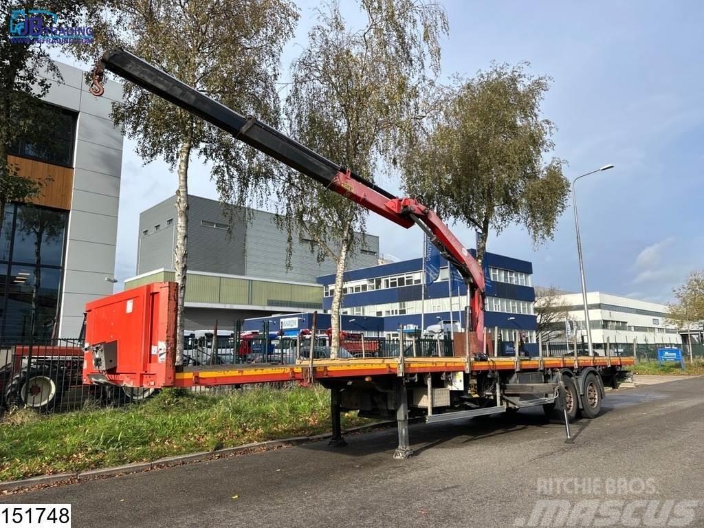 Lecitrailer open laadbak Fassi, Remote Semi-trailer med lad/flatbed