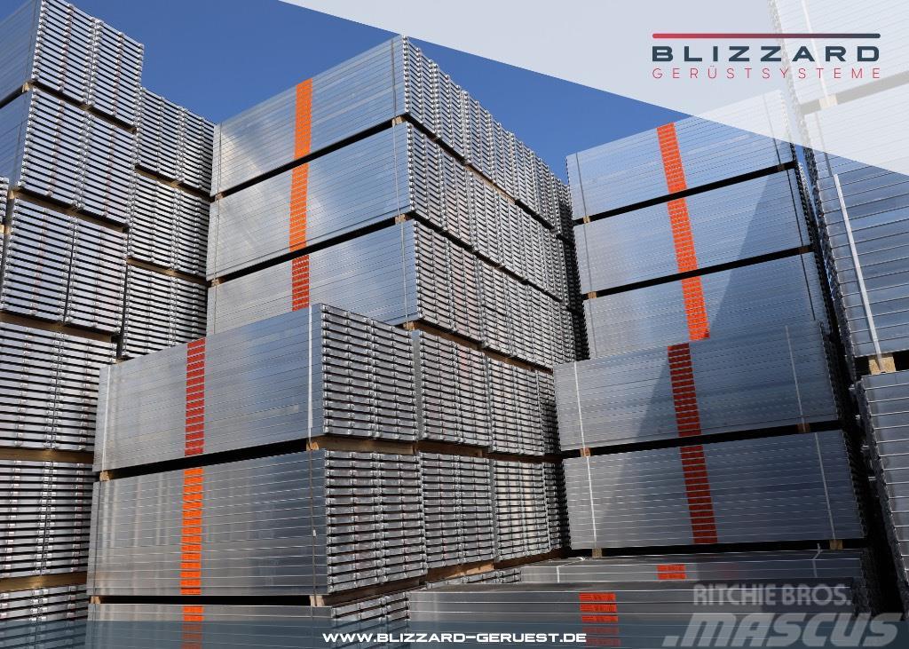  163,45 m² Blizzard Alu Gerüst mit Robustböden Bliz Stillads udstyr