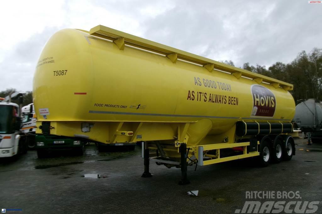 Spitzer Powder tank alu 56 m3 / 1 comp (food grade) Semi-trailer med Tank
