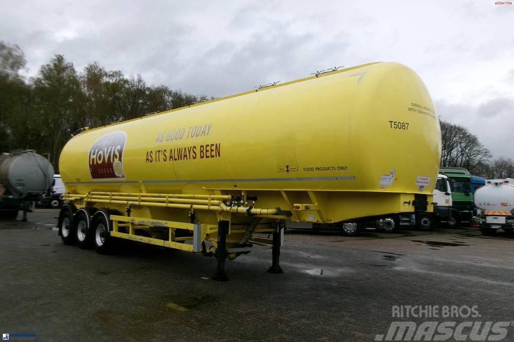 Spitzer Powder tank alu 56 m3 / 1 comp (food grade) Semi-trailer med Tank