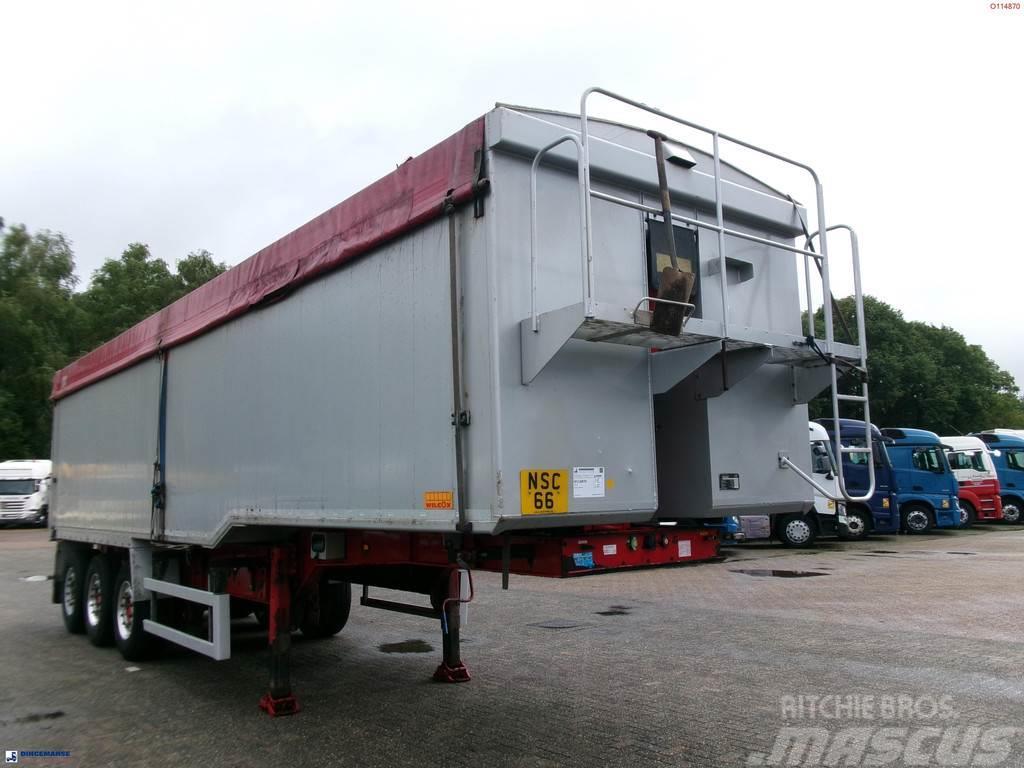 Wilcox Tipper trailer alu 55 m3 + tarpaulin Semi-trailer med tip