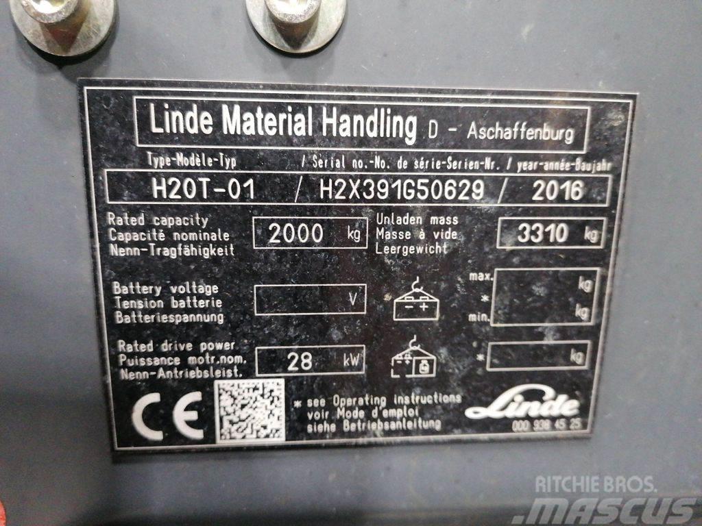 Linde H20T-01 LPG gaffeltrucks