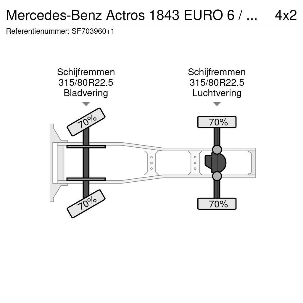 Mercedes-Benz Actros 1843 EURO 6 / PTO Trækkere