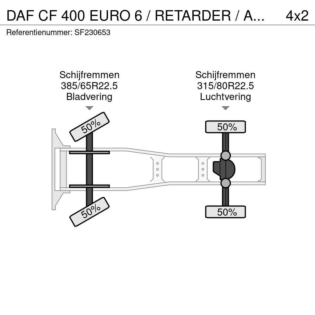 DAF CF 400 EURO 6 / RETARDER / AIRCO Trækkere
