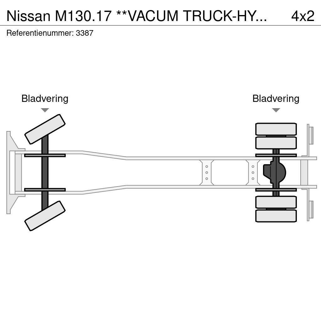 Nissan M130.17 **VACUM TRUCK-HYDROCUREUR-BELGIAN TRUCK** Slamsuger