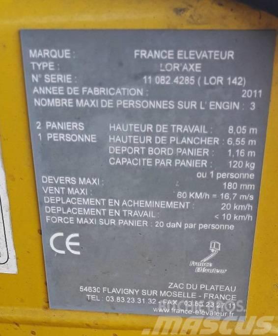 France Elevateur LOR `AXE Andre lifte og platforme