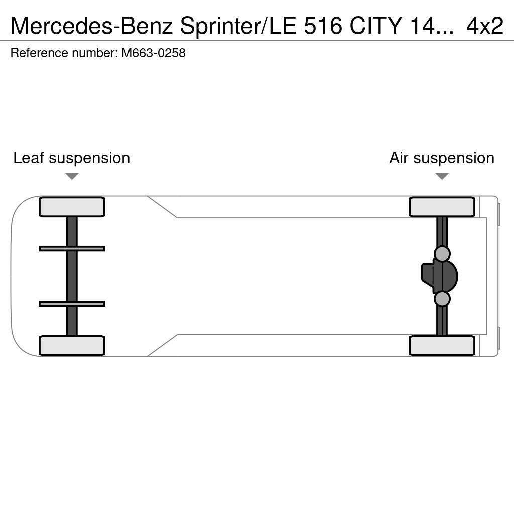 Mercedes-Benz Sprinter/LE 516 CITY 14 PCS AVAILABLE /PASSANGERS Minibusser