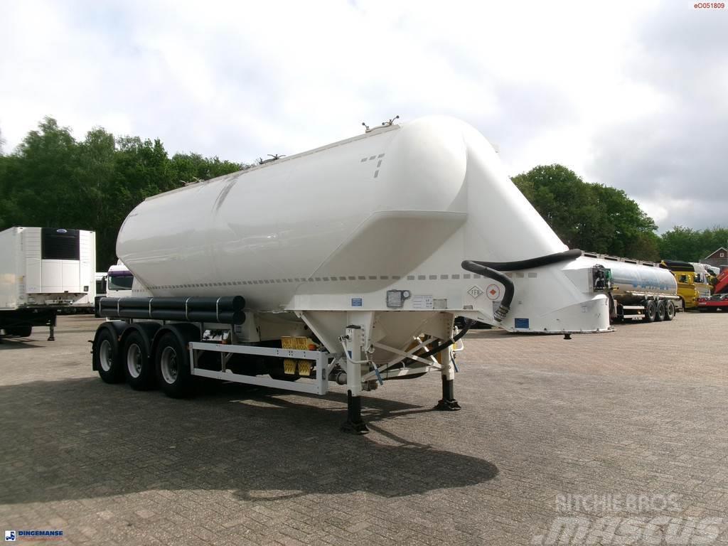 Feldbinder Powder tank alu 36 m3 / 1 comp Semi-trailer med Tank