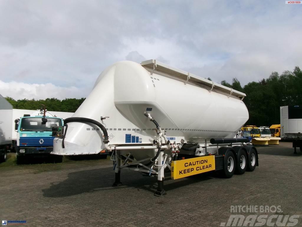Feldbinder Powder tank alu 36 m3 / 1 comp Semi-trailer med Tank