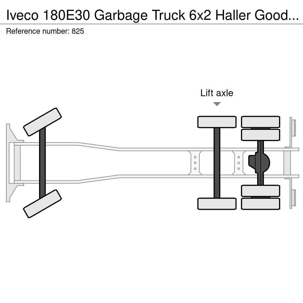 Iveco 180E30 Garbage Truck 6x2 Haller Good Condition Renovationslastbiler
