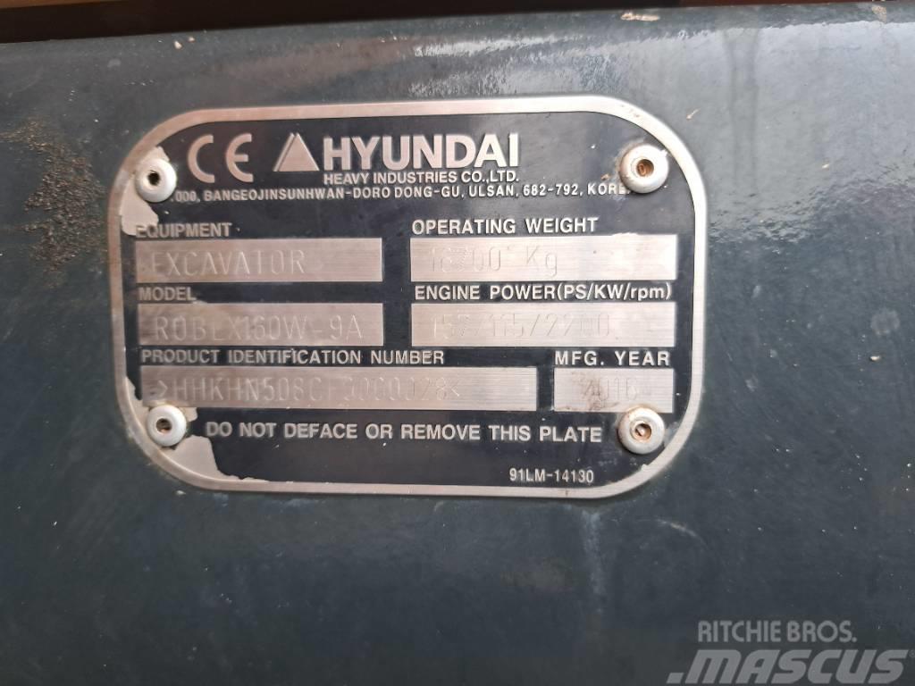 Hyundai R160W-9A Gravemaskiner på hjul
