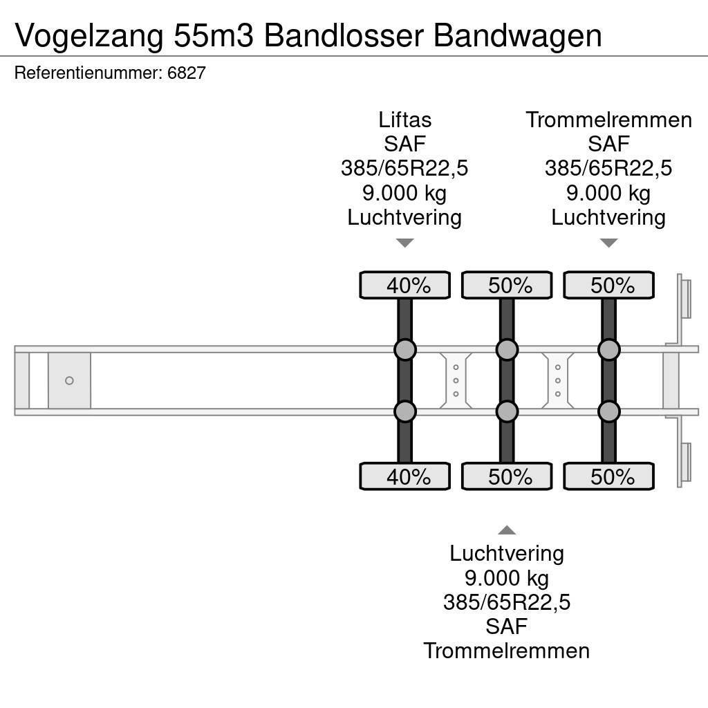 Vogelzang 55m3 Bandlosser Bandwagen Andre Semi-trailere
