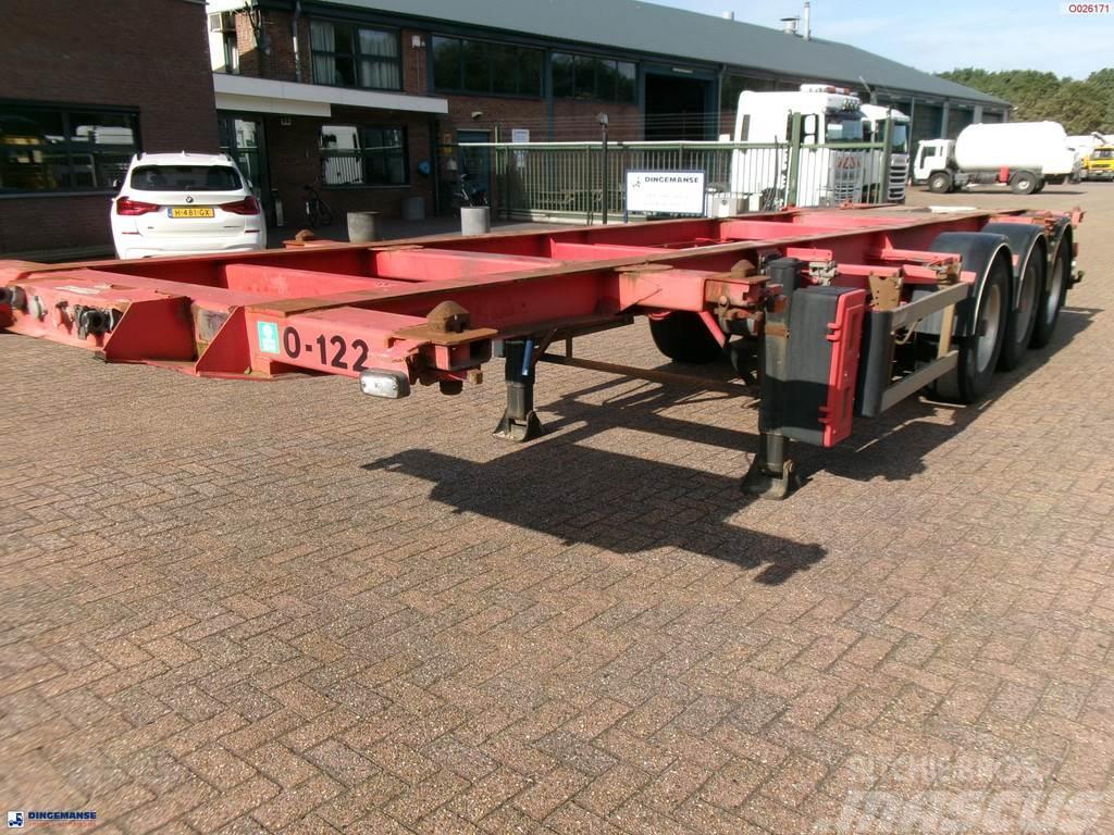Burg 3-axle container chassis 20,30 ft + ADR Semi-trailer med containerramme