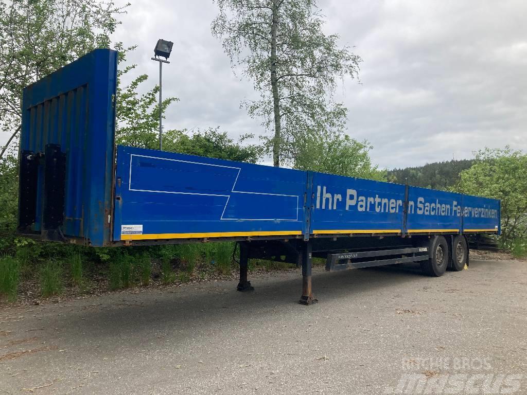 Kögel S18 Bordwände Rungentaschen Semi-trailer med lad/flatbed