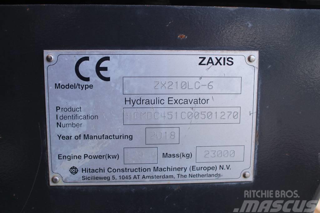 Hitachi ZX 210 LC-6 / Myyty, Sold Gravemaskiner på larvebånd