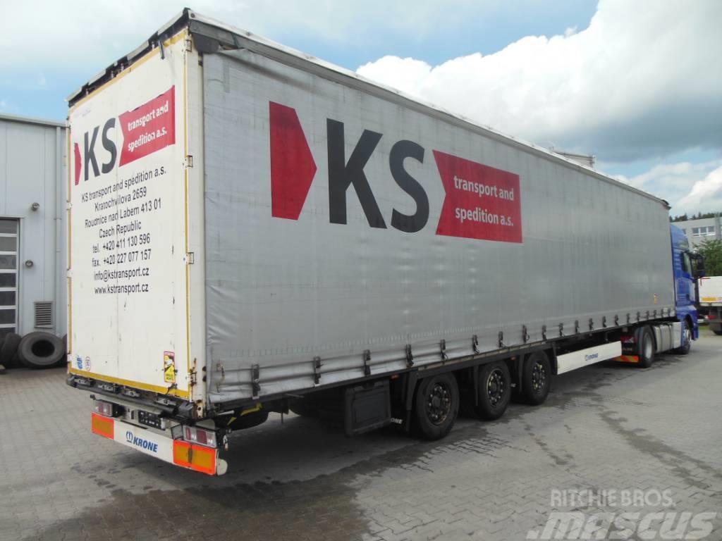 Krone SD, Mega Liner, LowDeck Semi-trailer med Gardinsider