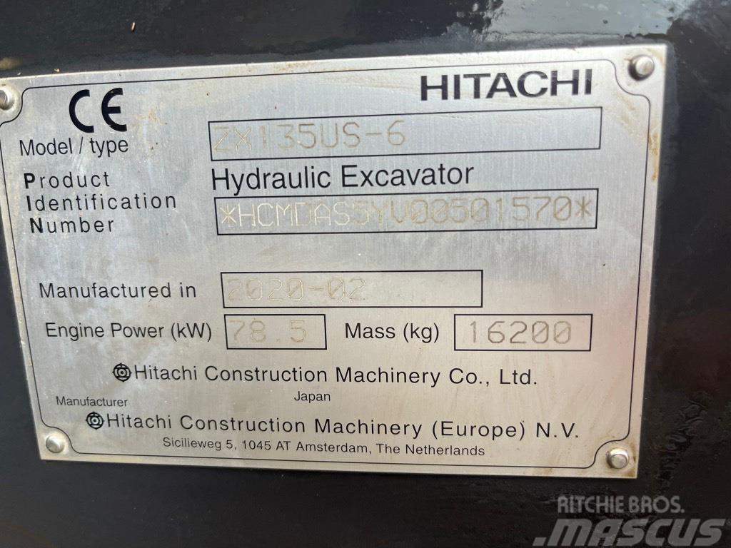 Hitachi ZX 135 US-6 Gravemaskiner på larvebånd