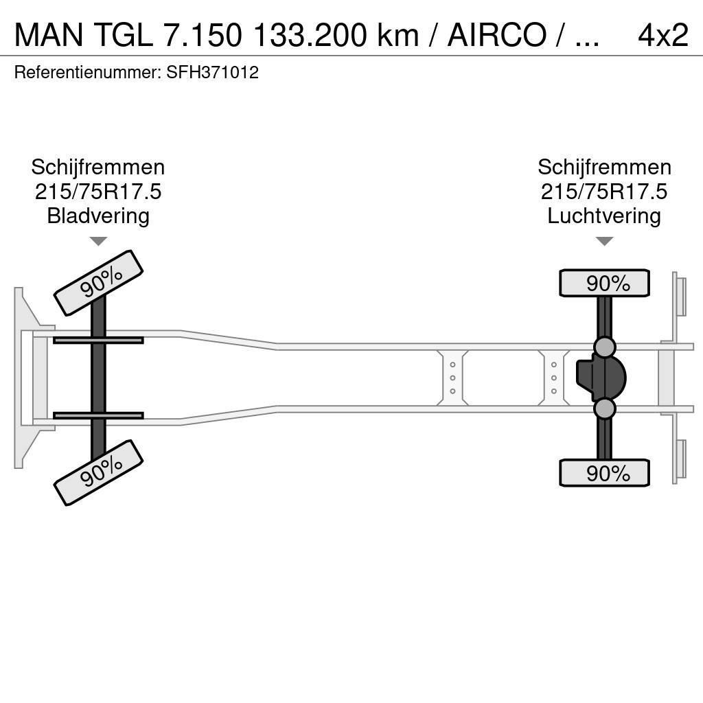 MAN TGL 7.150 133.200 km / AIRCO / MANUEL / CARGOLIFT Fast kasse